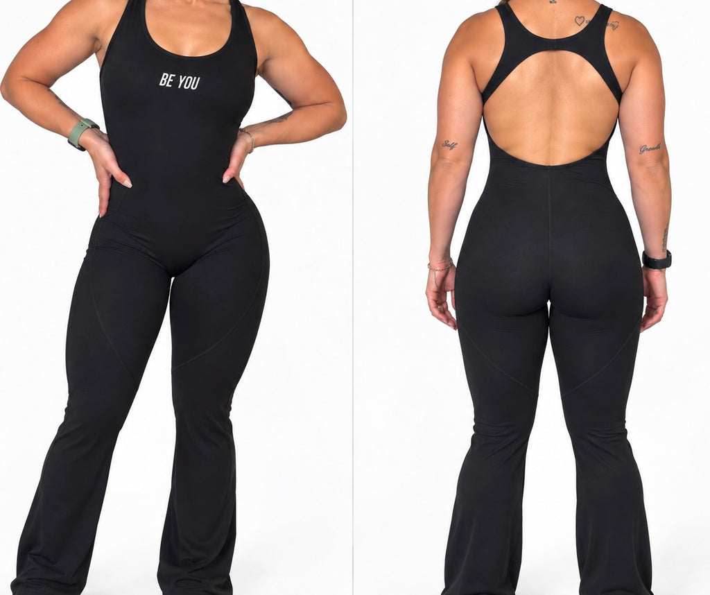 Sculpted Grace™  Flared Jumpsuit