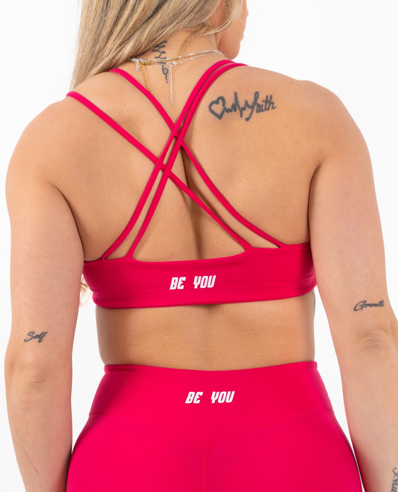 JC Sport Bra Padded. Strappy Criss Cross Cropped